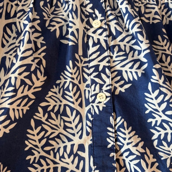 J. McLaughlin Tybee blue agra midi dress. Navy/white pattern. Size Small. EUC - Picture 11 of 12
